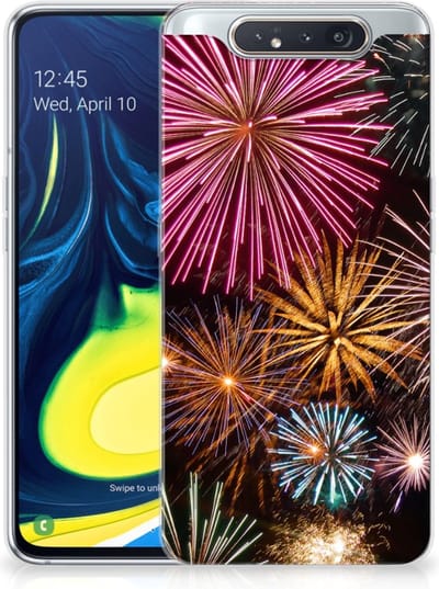 Samsung Galaxy A80 Silicone Back Cover Vuurwerk