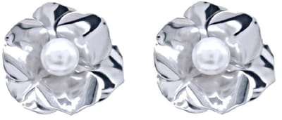 Oorbellen met Parel - 2,5 cm - Zilverkleurig