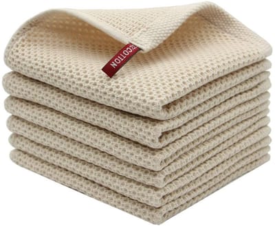 Unyqoos ® Tijdloze Keukendoeken Set van Hoge Kwaliteit Katoen voor Optimale Absorptie en