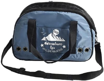 Transportbox voor katten en kleine honden 50 x 32 x 30 cm - Draagtas voor huisdieren met riem