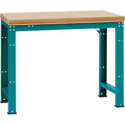Manuflex werkbank Profi standaard, Tafelblad multiplex B 1250 x D 700, waterblauw