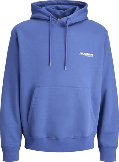 Jack & Jones Trui Jcounion Print Sweat Hood Noos 12273915 Beaucoup Blue Mannen Maat - L