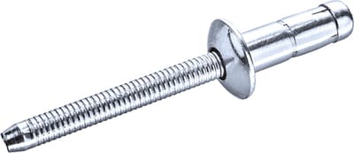 GOEBEL® - 250 x Constructie blindklinknagels (Ø x L) 6,4 x 10,5 mm - Staal verzinkt / Staal verzinkt - Platbolkop - PREMIUM-LOCK - 7890406410 - Popnagel