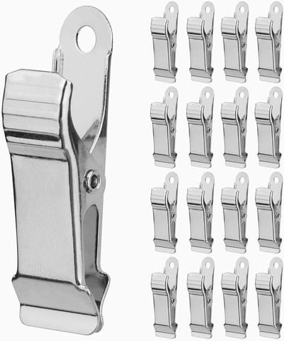 16-delige Mini Metalen Krokodillenklemmen voor Draden Foto's Gordijnen