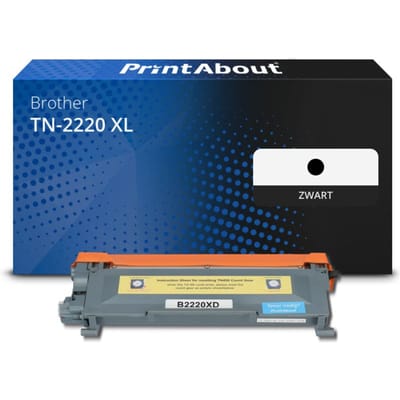PrintAbout huismerk Toner TN-2220 XL Zwart Extra hoge capaciteit Geschikt voor Brother