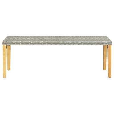 vidaXL - Tuinbank - 80 - cm - poly - rattan - grijs