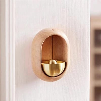 Houten Windgong Draadloze Deurbel Entree Deurbel Decoratieve Windbel voor Thuis Opening Hangende Decoraties