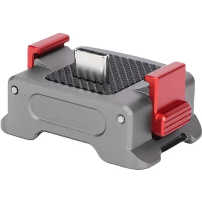Oplaadadapterbasis Geschikt voor OSMO POCKET 3 Aluminiumlegering Magnetisch Dubbel Type C Oplaaddock gray