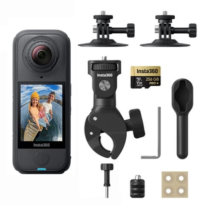 Insta360 X4 Air Motorcycle Bundle Arctic White