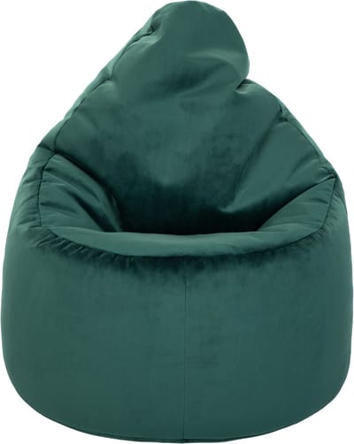 Fluwelen Zitzak - Zitzak Stoel - Ontspannen Zitten - Ergonomisch Ontwerp - 68x90 cm - Bosgroen