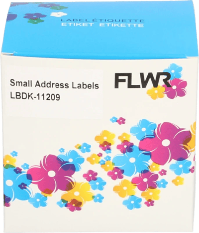 FLWR - Labelprinterrol / DK-11209 / Wit - Geschikt voor Brother