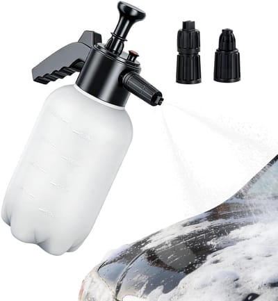 Schuimspuit - Zeepdispenser - Autowassen - Verstelbare sproeiers - 36 x 26 x 16 cm - Wit