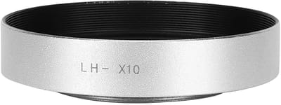 aladdien - Zonnekap - Afneembare filter - Compact en lichtgewicht - Zilver - Geschikt voor Fuji X10/X20/X30 - Hoogwaardige bescherming