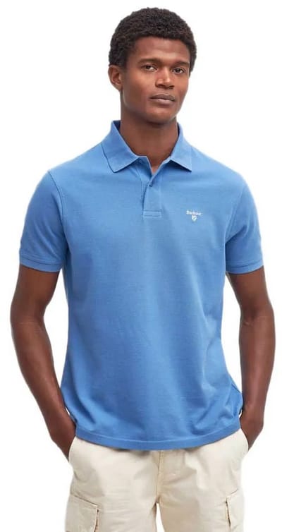Barbour Original Sports Korte Mouw Poloshirt Blauw M Man