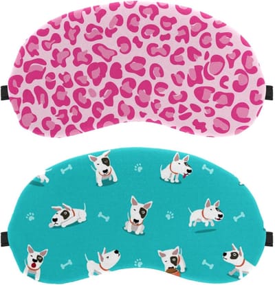 Slaapmasker Set - Oogmasker Blinddoek - Rustig Slapen - Geen Oogdruk - 2 Stuks - Hond Thema