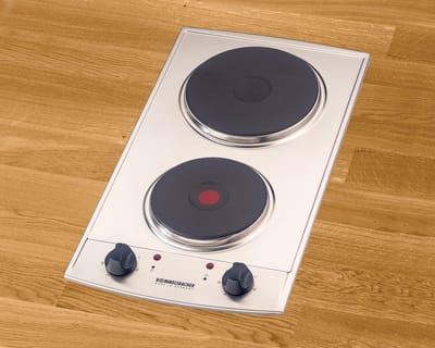 Inbouw Kookplaat Domino RVS 30cm - 2-pits Elektrisch Kookveld