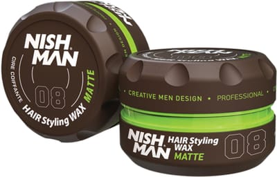 Nishman Matte Haarwax 150 ml - Haarstyling Wax voor Mannen - Barber Kwaliteit