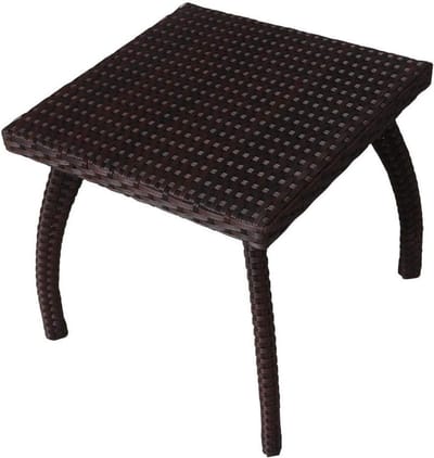 Accent Tafel - Bijzettafel Hoektafel - Buiten Zitten - Draagbaar Ontwerp - 48 cm Hoog - Bruin
