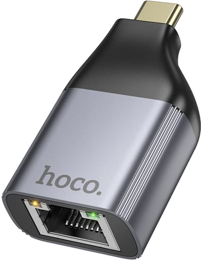 Hoco - USB C naar Ethernet RJ45 Adapter - 100 Mbps - Ethernet Adapter USB C