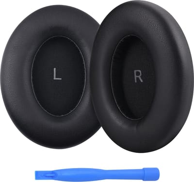 Vervangende Oorkussens voor Sennheiser Momentum 4 Wireless Over-Ear Hoofdtelefoons van MMOBIEL – Memory Foam en Protein PU Koptelefoon Oorkussens - Noise Isolation Earpads – Zwart