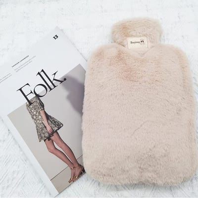 Framehack Kruik met Hoes - Warmwaterkruik - Waterkruik - 2 liter - Beige