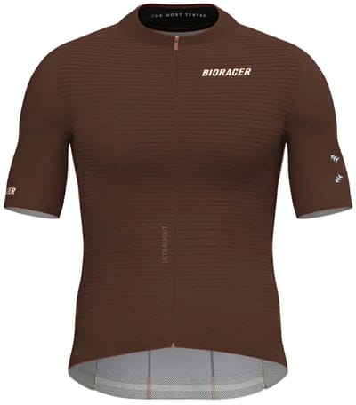 Bioracer Epic Ultralight Elevate Korte Mouw Wielertrui Bruin XL Man
