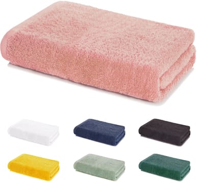 Lavea® Badlaken 80x200 cm 100% Katoen Zacht en Absorberend – Ideaal als Groot Badlaken, Saunahanddoek of Strandlaken voor Douche, Spa of Gym – Oudroze