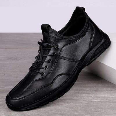 Heren Sneakers Echt Leer Platte Schoenen Mode Handgemaakte Naaischoenen Heren Pluche Schoenen Vochtdicht Outdoor Casual Schoenen Heren Schoenen 39