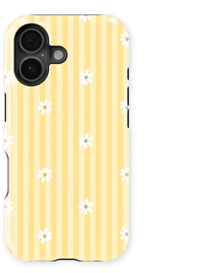 DripCase Hoesje geschikt voor iPhone 17 | Happy Stripes Motief | Magnetisch Opladen | 2-in-1 Ontwerp | Vrolijke Backcover geschikt voor iPhone 17 Lemon Sorbet
