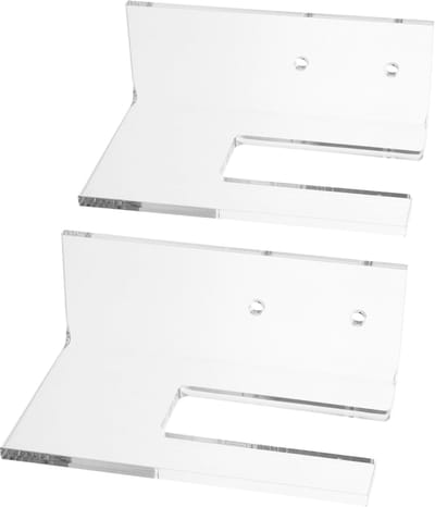 Skateboard Muurbevestiging - Skateboardrek Display - Skateboard Opslag - Transparant Acryl - 10 x 6.5 x 4 cm - Transparant