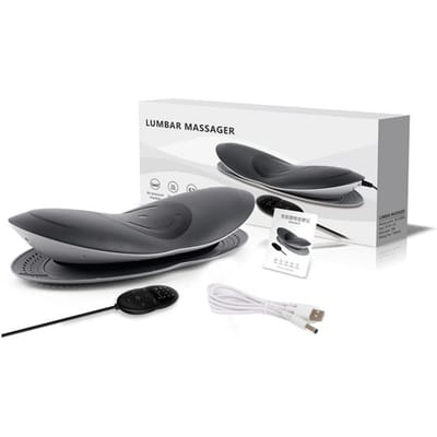 Verstelbare Rugvibratie Elektrische Taille Massager Lumbale Tractie Apparaat Opblaasbare Warme Kompres Wervelkolom EU Plug