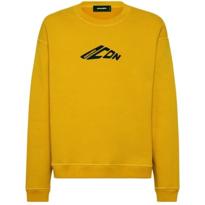 Dsquared2 Icon New Generation Relax Fit Gele Sweatshirt