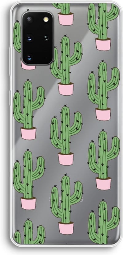 Case Company® - Hoesje geschikt voor Samsung Galaxy S20 Plus hoesje - Cactus Lover - Soft Cover Telefoonhoesje - Bescherming aan alle Kanten en Schermrand