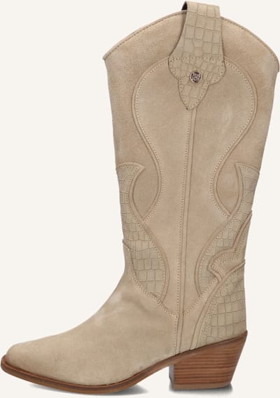 Haboob Lplexxhm Laarzen - Suède - Dames - Beige - Maat 39