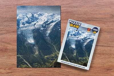 Puzzel Fantastische foto van de Mont Blanc - Legpuzzel - Puzzel 500 stukjes