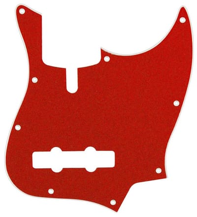 Boston M5V-210-SRD pickguard, Sire Marcus Miller V-series 5-string, 2 ply, sparkling red