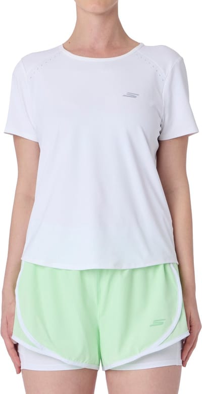 Skechers Stride Performance Tee, Vrouwen, Wit, T-shirt, maat: S