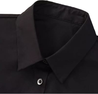 Losse Kraag Zwart - Blouse kraag -Decoratieve kraagje - Verstelbaar Nep Blouse- one size