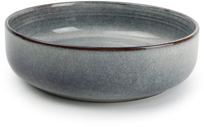 Ona Diepe Borden - Pastaborden Duna Blue - Pasta Plate - Aardewerk Reactive Glaze - Blauw - Vaatwasser- & Magnetronbestendig, ø 22 cm, 4 Stuks
