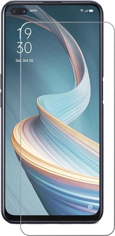 LuxeBass Screenprotector geschikt voor Oppo Reno4 Z 5G - glas scherm - bescherming