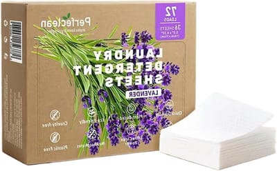 Milieuvriendelijke Wasstrips voor de Wasmachine, Perfect voor Reizen, Verzorgt en Verzacht Stoffen, 36 Stuks