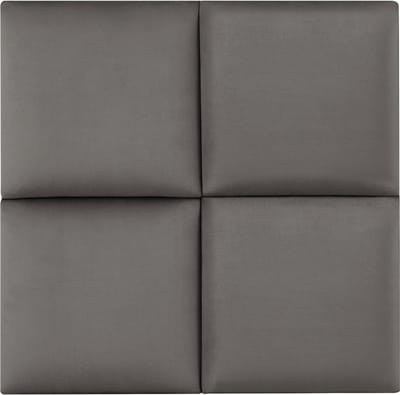 Gestoffeerde wandpanelen Carpino set van 4 fluweel 30x30 cm donkergrijs [neu.haus]