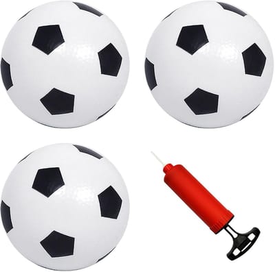 ONF3 - Opblaasbare Voetballen - Mini Voetballen - Geschikt voor Binnen en Buiten - Draagbare Pomp - Luchtpomp - Feestartikelen