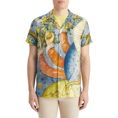 Scotch & Soda Embassy Of The Free Mind Printed Shirt Embassy Aop Maat: M | Casual Overhemden Outlet | Heren