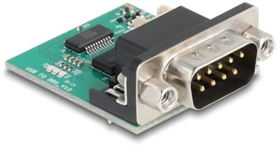 Delock USB to RS-232 Converter FTDI FT231XS USB 2.0 pin header male to D-Sub 9 male cable 30 cm