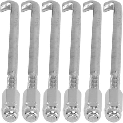 24 STUKS Banjo Beugel Haak Zilver Metaal Slijtvast Banjo Haken Set Accessoire voor Vervanging gray