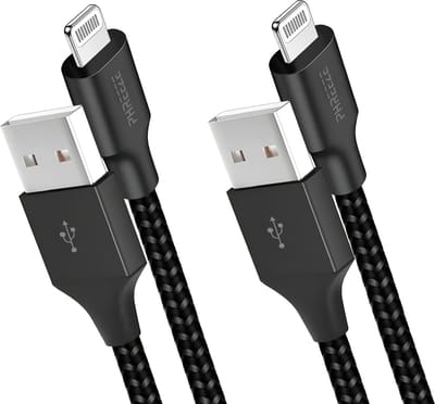 Usb Kabel geschikt voor iPhone 14 t/m 7 - 1m - Stevig nylon