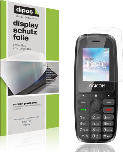 dipos – 4x Matte Beschermfolie geschikt voor Logicom P197e | Krasbestendige & antireflecterende Screenprotector Ultra-Thin