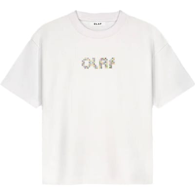 Dames T-shirt met stippen Olaf Hussein Rétro Logo