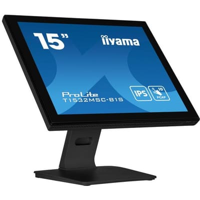 iiyama ProLite T1532MSC-B1S computerscherm 38,1 cm (15") 1024 x 768 pixels XGA LCD aanraakscherm zwart